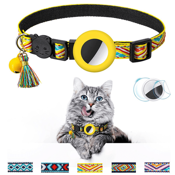 GASTROPOD Dog Collar,Comfortable for Dog & Cat with AirTag Emergency Breakaway,Adjustable Size