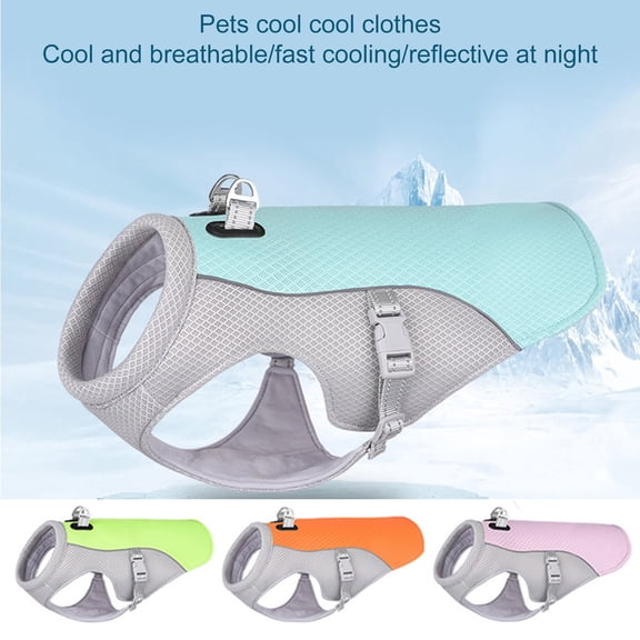 GASTROPOD Dog Cooling Vest Harness Cooler Jacket with Adjustable Zipper for Outdoor Hunting Training and Camping