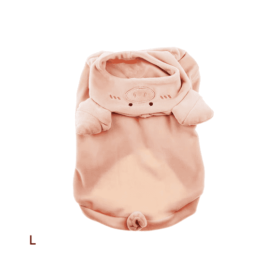 GASTROPOD Dog Costume,Cozy Pig Hoodie for Pets Cat Costume,Holiday Parties Puppy Clothes