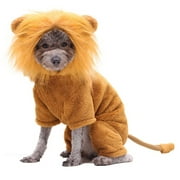 GASTROPOD Dog Costume,Pet Lion Mane Construction for Long-Lasting Wear Cat Costume,Stylish Lion Design for a Unique Look Puppy Clothes,XS