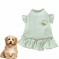 thumbnail image 1 of GASTROPOD Dog Dresses for Small Dogs Girl,Polyester Solid Everyday Dress Dog Dress,Warm Sunshine Feel with Flower Puppy Clothes,Green,Xl, 1 of 6