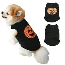 GASTROPOD Dog Halloween Costumes,Cute Dog Halloween Costumes Girl,Polyester Pumpkin Vest Pet Halloween Costumes,Black,XS