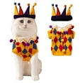 thumbnail image 1 of GASTROPOD Dog Halloween Costumes,Cute Pet Halloween Costumes,Core-Spun Yarn Circus Clown Sweater Small Dog Halloween Costumes,Style3,XL, 1 of 7
