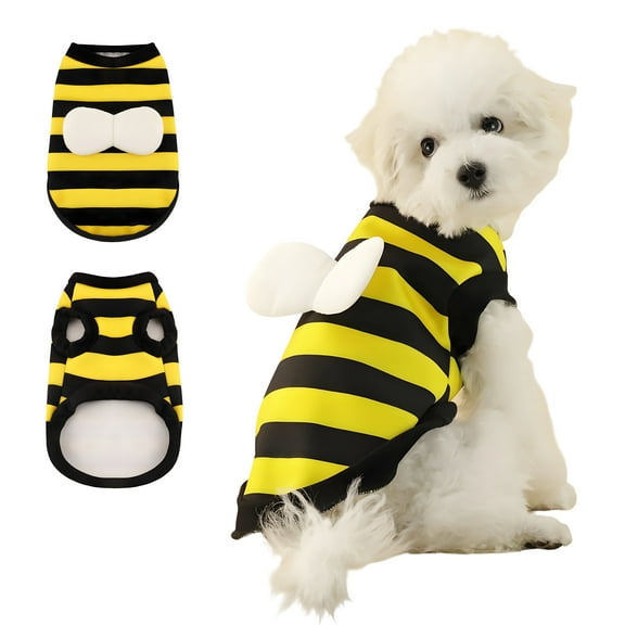GASTROPOD Dog Halloween Costumes,Cute Pet Halloween Costumes,Polyester Bee Vest Halloween Costumes for Dogs,S
