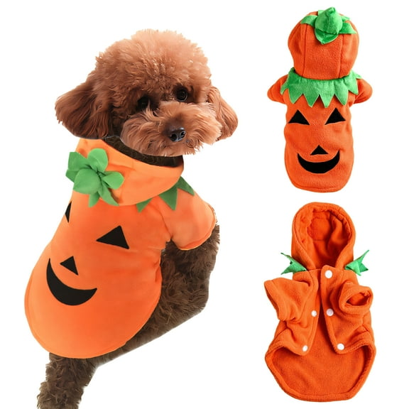 GASTROPOD Dog Halloween Costumes,Whimsical Large Dog Halloween Costumes,Polar Fleece Big Pumpkin Pet Halloween Costumes,S