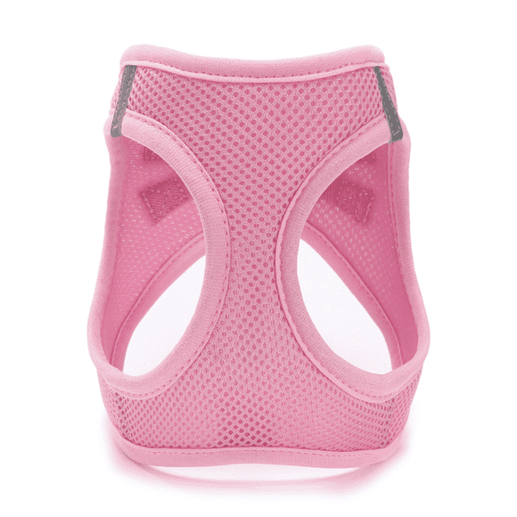 GASTROPOD Dog Harness Breathable Mesh Quick Wear Dog Harness Small Sized Dog All-Around Comfort Cat Harness and Leash 23-28x7-31cm,Pink