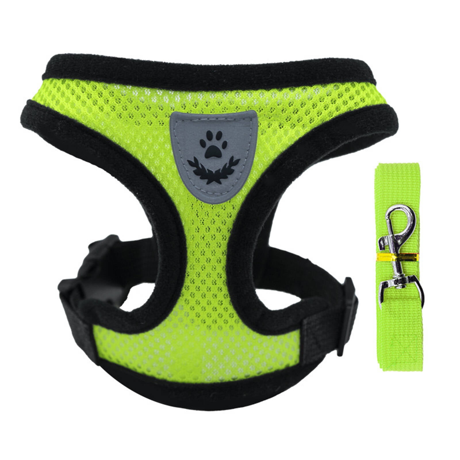 GASTROPOD Girl Dog Collars,Adjustable Dog Harness and Leash Set,Breathable Escape-Proof Small Dog Harness for Outdoor,Step-In Design for Dachshunds and Puppies