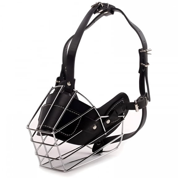 GASTROPOD Dog Muzzle,Breathable Basket Muzzle with Movable Cover,Soft Cage Muzzle Prevents Biting