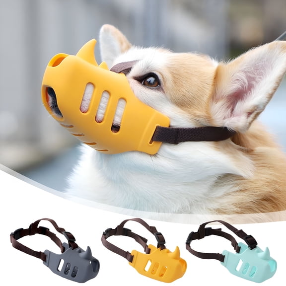 GASTROPOD Dog Muzzle Breathable Mesh Mouth Guard Anti Bite Bark Eating Mask for Small Medium Large Dogs Soft Comfortable Adjustable Pet Safety Training Tool Prevents Barking Chewing Stopper