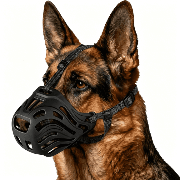 GASTROPOD Dog Muzzle, Soft Breathable Dog Muzzles Suitable Dogs, Adjustable Basket Muzzles Prevents Chewing and Biting for Grooming Trimming Training