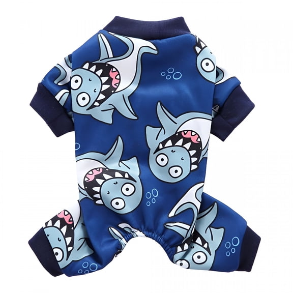 GASTROPOD Dog Pajamas Christmas for Small Medium Dogs Gingerbread Man Dog Pjs Stretchable Soft Material for Holiday