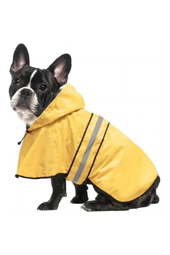 Dog Raincoat Hooded-Waterproof Reflective Pet Rain Jacket