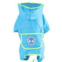 GASTROPOD Dog Raincoat,Practical Design with Leash Opening Dog Rain Jacket,Bright and Reflective for Visibility Pet Raincoat,XS