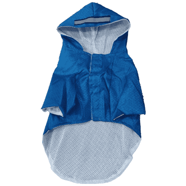 GASTROPOD Dog Raincoat,Vibrant Reflective Stripes for Safety and Style Dog Rain Jacket,Adorable Hood with Ears for Extra Fun Pet Raincoat,S