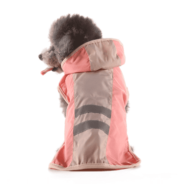 GASTROPOD Dog Raincoat,Waterproof Lightweight Construction Dog Rain Jacket,Reflective Stripes for Enhanced Visibility Pet Raincoat,S