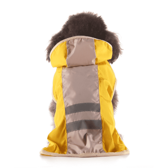 GASTROPOD Dog Raincoat,Waterproof Protection for Rainy Days Dog Rain Jacket,Harness and Collar Friendly Pet Raincoat,L