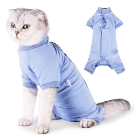 GASTROPOD Dog Recovery Suit,Soft and Stretchy Dog Costume,Magic Tape Design Cat Costume
