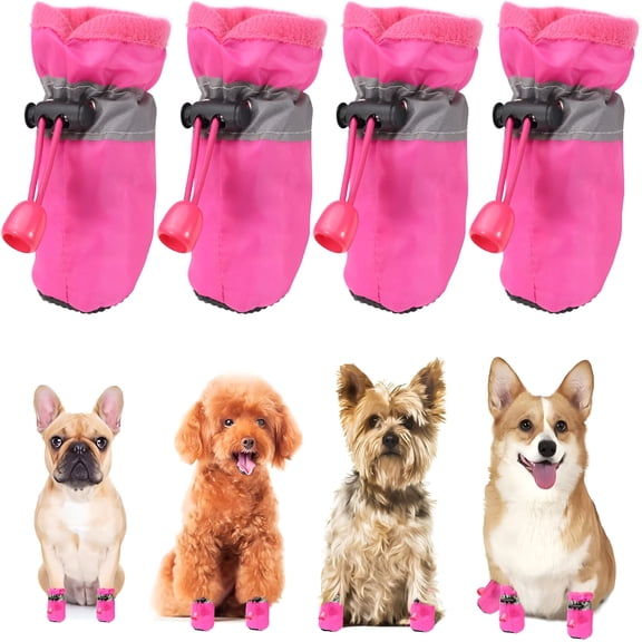GASTROPOD Dog Shoes for Small Dogs,Anti-Slip Dog Booties and Paw Protectors,Dog Snow Boots for Small Medium Dogs(Xs)