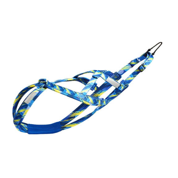 GASTROPOD Dog Sledding Harness Weight Pulling Harness for Medium Large Dogs Professional Work Out Husky Harness Mushing Harness,L Blue