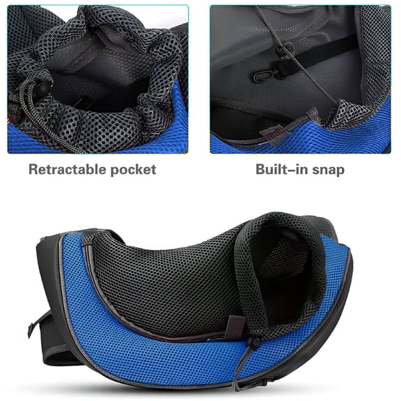 GASTROPOD Dog Sling Carrier, Mesh Adjustable Pet Sling Hand Free Puppy Sling Carrier for Small Medium Dog Cat Rabbit
