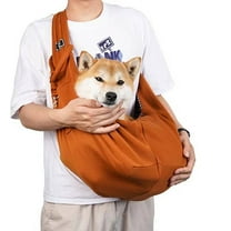 GASTROPOD Dog Sling,Crossbody Design for Comfort Pet Carrier,Foldable and Compact for Easy Storage Dog Carrier for Medium Dogs,Light Brown