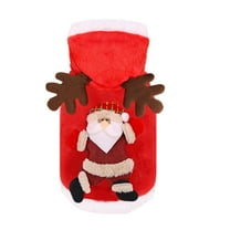 GASTROPOD Dog Sweater,Christmas Outfit Coat Stylish and Festive Design Dog Clothes,Santa Claus Cartoon Deer Machine Washable and Convenient to Store Puppy Clothes,XS