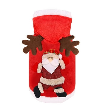 GASTROPOD Dog Sweater,Christmas Outfit Coat Stylish and Festive Design Dog Clothes,Santa Claus Cartoon Deer Machine Washable and Convenient to Store Puppy Clothes,XS