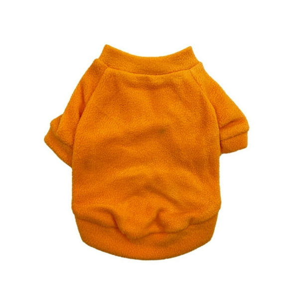 GASTROPOD Dog Sweater,Classic Solid-Color Round-Neck Design Dog Clothes,Versatile for Everyday Wear and Events Puppy Clothes,Orange,L