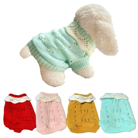 GASTROPOD Dog Sweater,Cute Knitwear Dog Clothes,Bright Pet Charm Dog Clothes for Large Dogs,Blue