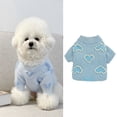 thumbnail image 1 of GASTROPOD Dog Sweater,Pearl Decor Blue Knit Dog Sweater,Flexible Comfort Dog Clothes for Large Dogs,Style1, 1 of 7