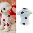 thumbnail image 1 of GASTROPOD Dog Sweater,White Turtleneck Knit Pet Clothes,Heart Pattern Flexible Comfort Dog Clothes for Small Dogs,Style3, 1 of 7
