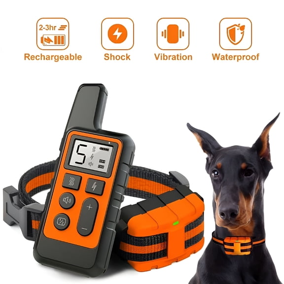 GASTROPOD Dog Training Collar 2 Receiver Dog Shock Collar for 2 Dogs 3 Training Modes Beep Vibration and Shock,Waterproof Long Range Remote for Training Small Medium Large Dogs