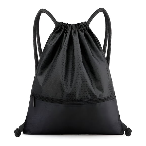 GASTROPOD Drawstring Backpack Bag, Waterproof Draw String Back Sack with Zip Pocket, Gym Drawstring Bags Swim Bag for Men Women