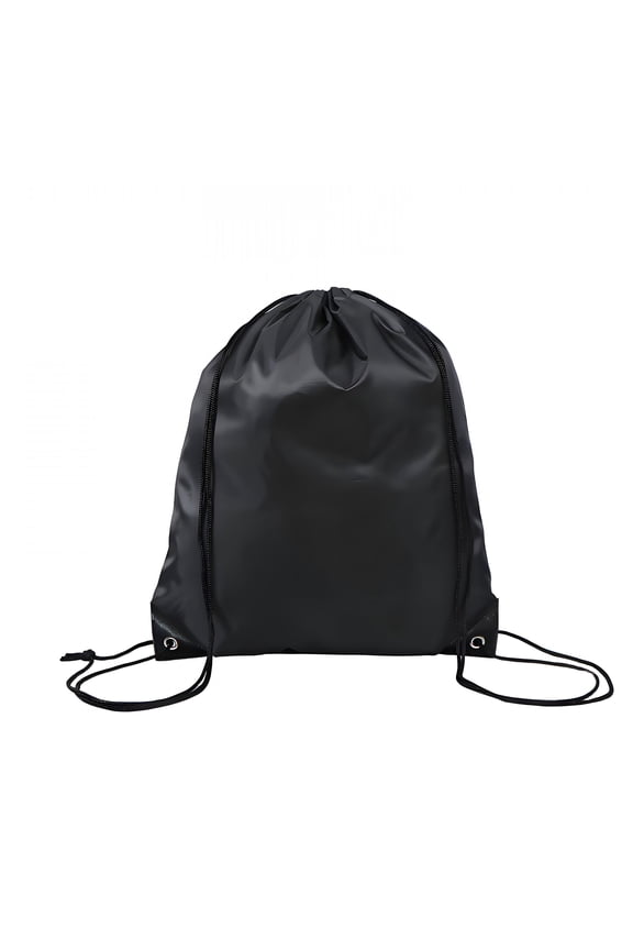 Drawstring Backpack Maximum Storage Drawstring Bags Minimal Weight Length-Adjustable Straps Draw String Back Bag Black