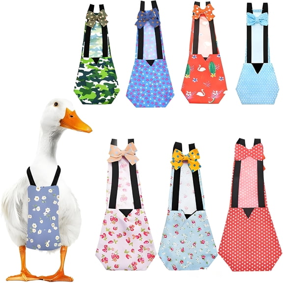 GASTROPOD Duck Diapers for Pet Ducks&Chickens,Reusable Chicken Diaper for Indoor Poultry,Waterproof Breathable Baby Duckling Diaper with Elastic Straps,For Ducks Chicks Hens Roosters
