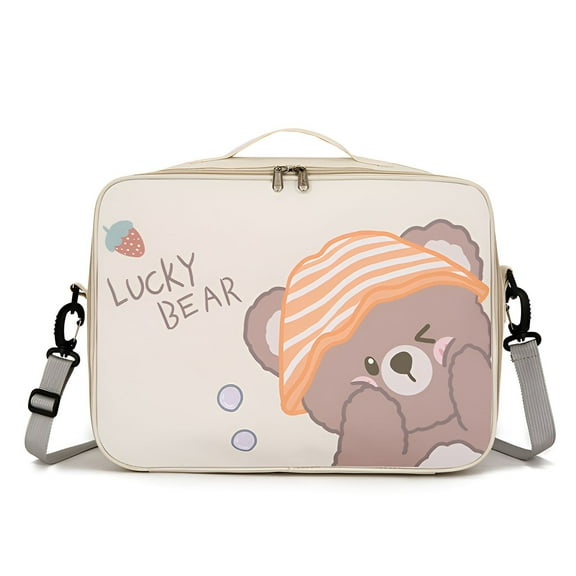 GASTROPOD Duffle Bag,Space-Saving Duffle Bag for Travel,Student Essential Weekender Bags for Women,Beige1