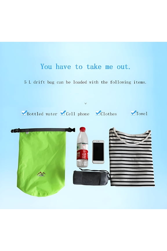 Durable Waterproof Dry Bag, Polyester Purple, 20 L