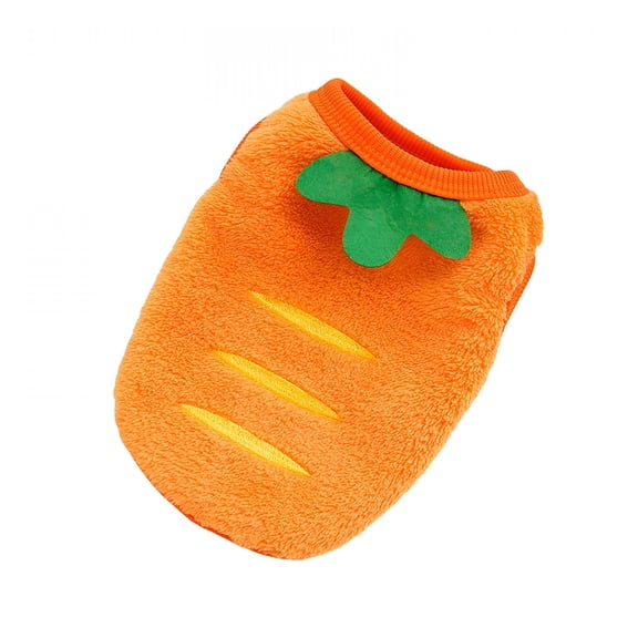 GASTROPOD Easter Bunny Clothes for Rabbits,Dog Sweater for Small Dog,Cartoon Puppy Pattern Flannel Warm Pet Vest for Teacup Dogs,Teddy,Cats And Small Dogs(Orange,Xs)