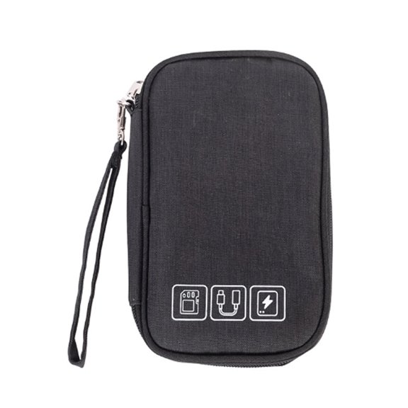 GASTROPOD Electronic Organizer Travel Case, Water-Resistant Cable Storage Bag with Transparent Mesh, Smooth SBS Zippers, Portable Charger Pouch