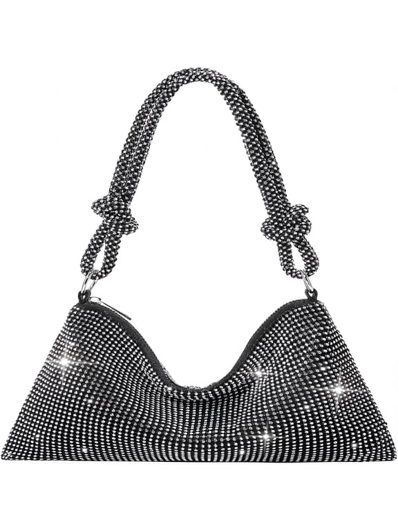 Evening Bag Sparkle Purses for Women,Rhinestone Clutch Purse for Women Dressy Sequin Purse