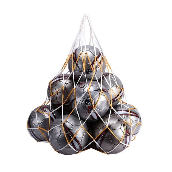 GASTROPOD Extra Large Mesh Ball Bag -Volleyball Bag Drawstring Soccer Ball Bag,Heavy Duty Sports Net Sack,Ball Storage Bag for Soccer,Basketball,Volleyball,Gym Equipment