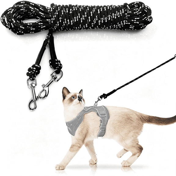 GASTROPOD Extra Long Cat Leash for Yard,9M/30Ft Lightweight Outdoor Cat Leash Long Light Extension,Long Thin Lead for Rabbits,Kitten,Puppy&Small Animals Lightweight Long Cat Leash