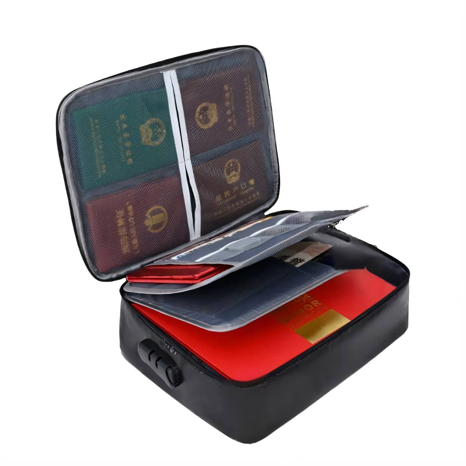 GASTROPOD Fireproof Document Box with Waterproof Zipper Fireproof ...