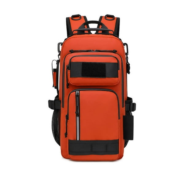 GASTROPOD Fishing Backpack,Multi-functional Waterproof Fishing Bag,Adjustable Fishing Equipment Bag for Outdoor Black