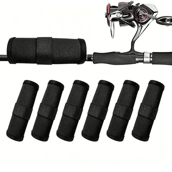 GASTROPOD Fishing Hook Covers,5.9 Inch Lure Shield,Tackle Wraps for Most Fishing Rods,Roll Up Fishing Lure Wraps to Keep Fishermen Safe for Fishing Rod