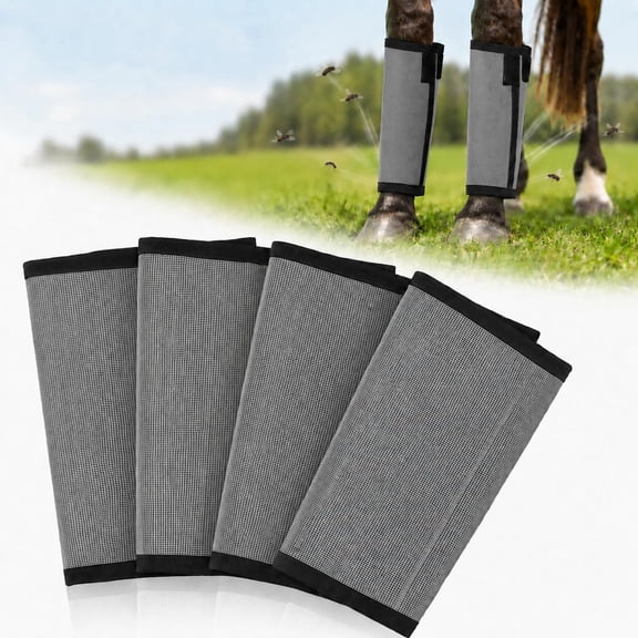 GASTROPOD Fly Boots for Horses Set of 4 - Breathable Mesh Equine Leg Protection,Anti-Sag Stay-On Horse Fly Boots,Reduces Stomping & Fatigue,Uv-Block,Adjustable Fit for Medium to Large Horses