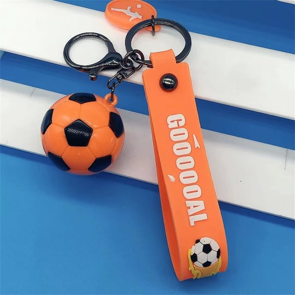 GASTROPOD Football Keychain, European Cup Keychain, Stainless Steel Football Pendant, Purse Keychain Gift for Coaches, Football Jewelry for Fans, Ideal for Birthdays and Holidays