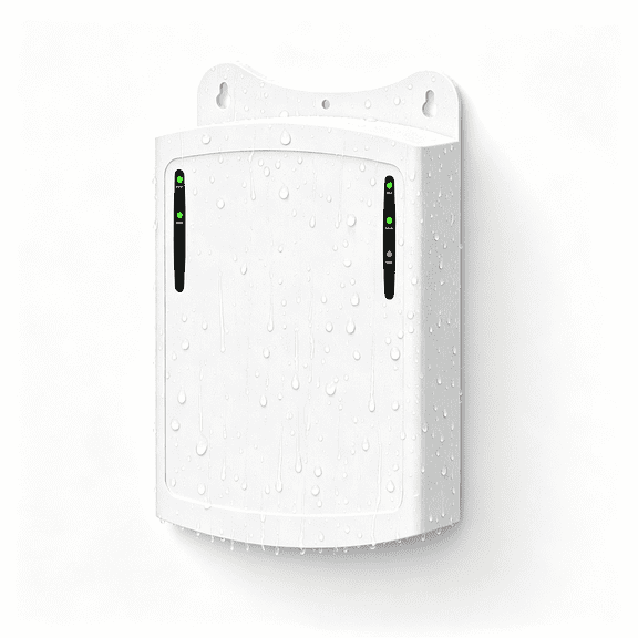 GASTROPOD Gigabit Extender Outdoor,1In 2 Out Poe Ethernet Switch Splitter,Ip66 Waterproof Repeater with Vlan Mode,328Ft for Security Camera