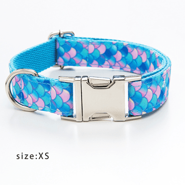 GASTROPOD Girl Dog Collar,Colorful Stylish Dog Collar,Pet Collar for All Pets,Charming Kitten Collar with Bells,Safe Breakaway Cat Collars,Adjustable Puppy Collar and Leash