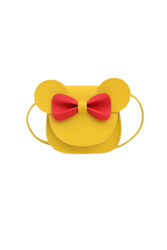 Girls Purse,Adjustable Small Purses for Women,Spacious Compact Shoulder Bag for Kids with Bow Design and Snap Closure
